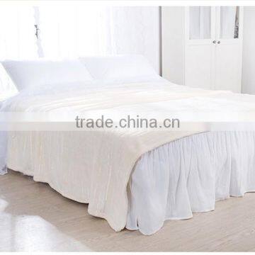 100% Polyester Hot Sale Warm Cozy Micro Soft Fabric Home Textile China Factory Solid Coral Fleece Glossy Household Blankets photo-4