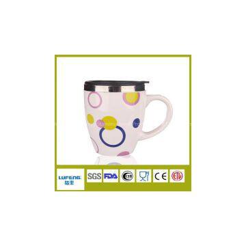 Ceramic Mug With Stainless Steel Inside With Cartoon Logo photo-2