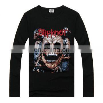 Slipknot long sleeve men's shirt,screen printed t-shirts,boys printed t shirts