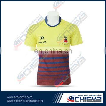 stripe custom sublimation rugby uniforms rugby jerseys/shirts/shorts high quality Rugby Tops Wear