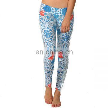 Unique style polyester spandex yoga tights white yoga pants