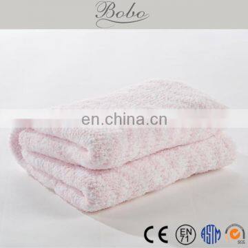 Custom 2017 pink china long baby blanket