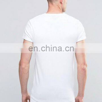 Provide OEM Service Design Custom Man T-shirt Printing With Roll Sleeve photo-4