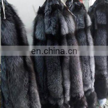 Wholesale Tanned Silver Fox Fur Skin Fox Fur Pelt For Garment