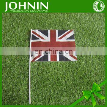 2016 new design customized logo hand waving mini flag