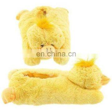 plush animal duck slippers