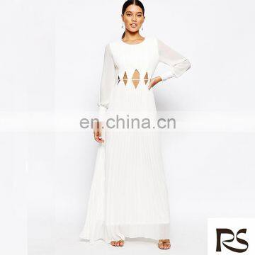 Top Quality Fashion White Long Dresses Sexy Dress 2016