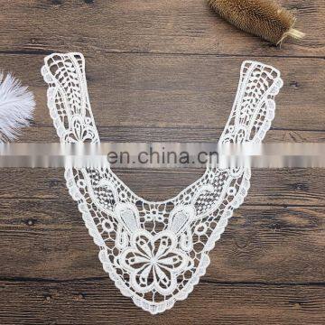 OLN15016 flower crochet neck lace for manufactory shaoxing