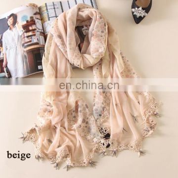 Custom brand scarves and shawls for 2016 women's fashion dresses