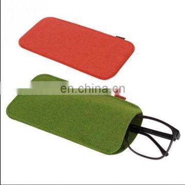 Custom Personalized Sunglasses Sleeve Sunglasses Cover Two Tone Cotton Jute Felt Microfiber Sunglasses Pouch photo-2