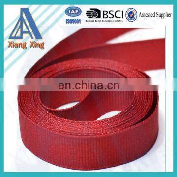 Promotion gifts high quality durable polyester webbing for bag strap