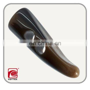 special shaped natural Real Buffalo Horn Toggle Button