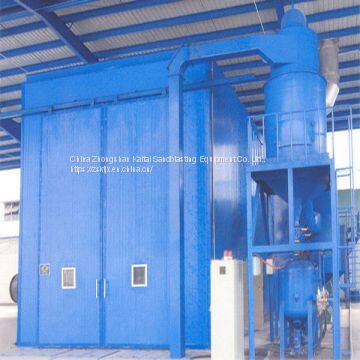 Wind recovery sand blasting room，Surface treatment for large workpiece