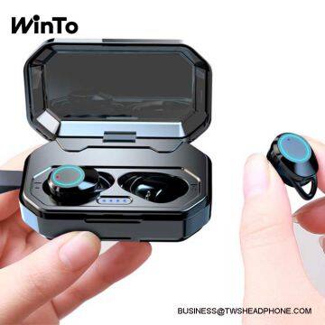 X6 IPX6 waterproof Bluetooth 5.0 wireless earbuds, with 3000 mAh charging box, deep bass stereo