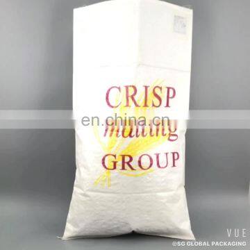 Customized 50kg 100kg woven pp bags for grain storage