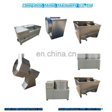 Stainless steel potato chips production line/semi-automatic potato chips making machine/ frozen french fries production line