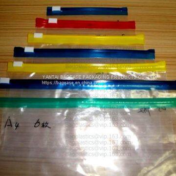 Quad Seal Bottom and Bottom Load Metallized Film Slider Zipper Packaging Bag, Metal Zipper Printing PVC Slider Bags