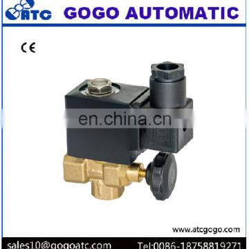 Two way port size 1/4 NC. Adjustable steam iron solenoid valve