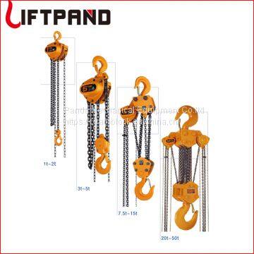 Hand operated lifting & pulling equipment  manual chain hoist for sale