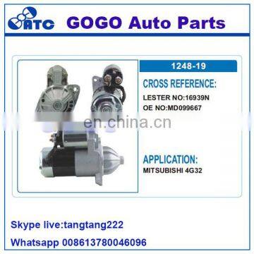 16939N 12v Starter Motor for MITSUBISHI 4G32 OEM MD099667