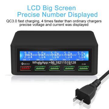 EU US UK Plug 5 Port USB Chargers Docking Station For Multi Devices photo-5