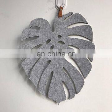 Graceful Leaf Shape Felt Fabric Table Dinner Mat