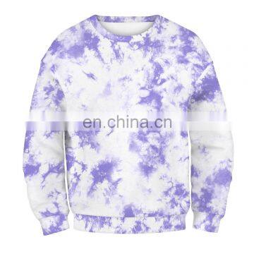 Women Custom Printing Logo Tie Dye 2 Pieces Jogger Sweat Pants Crewneck Sweatshirt Set photo-5