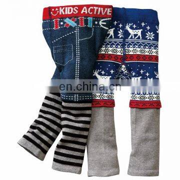 79 Styles Infants & Toddlers Knit Footless Ninth Pants Cropped Pants Stretchy Ankle Tights Leggings pp Pants 4 Sizes 3pcs/pack photo-3