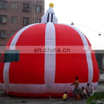 Light Red Fabric Building Structure Tent Inflatable For Attractions