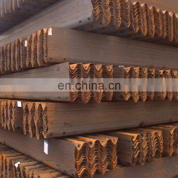 Hot Dip Galvanized Highway Guard Rail With W Shape Section and Powder Coated Surface photo-2