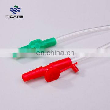 Plain Tip Type Size 12 Close Yankauer Suction Catheter Thumb Control Manufacture