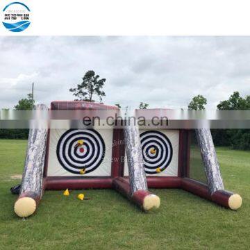 New Blessing Carnival Inflatable Axe Throw Dart Game for Sale, Axe Throwing Double Lane Inflatable Sport Game Axes Toys photo-3