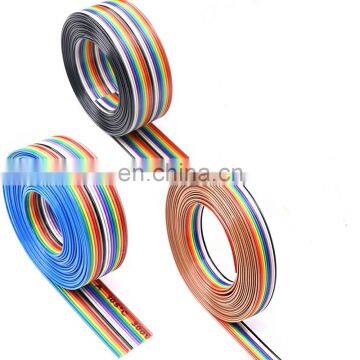 18 awg 12 pin flex rainbow flat ribbon wire cable,ribbon cable