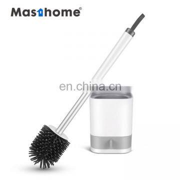 Masthome TPR  silicone Novel Efficient Suspension Toilet Brush For Bathroom Cleaning With Holder Set