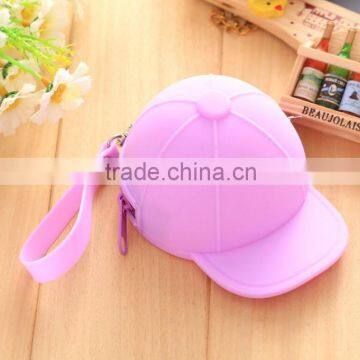 Hotest Design silicone rubber mini cap coin purse Trend Women Coin Handbag Purse                        
                                                                                Supplier's Choice