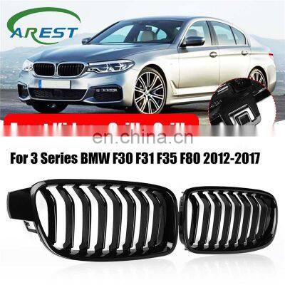 2PCS Front Kidney Grille for BMW 3 Series F30 F31 F35 F80 2012 2013 2014 2015 20172018 Gloss Black Matte Black Racing Grills