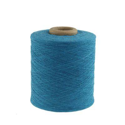 Yarn Dyed Color Recycled Cotton Yarn Manufacturer Regenerated Carded Polyester Yarn for Socks NE14S