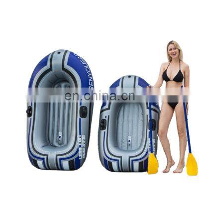 High quality inflatable fishing boat thickened PVC inflatable boat with paddle double plastic Kayak