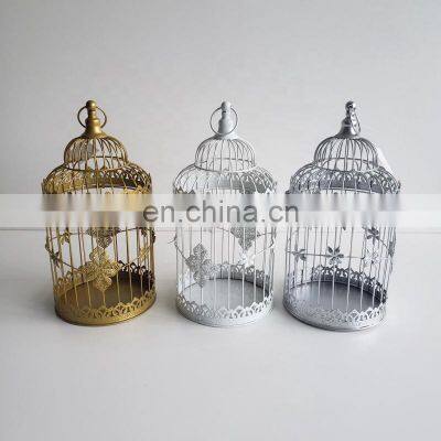 classic decoration candle holder metal Hot selling bird cage candle holder