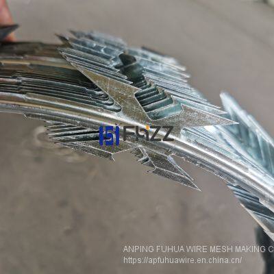 Coil Dimeter 450mm CBT-60 Heavy Galvanized Steel Concertina
