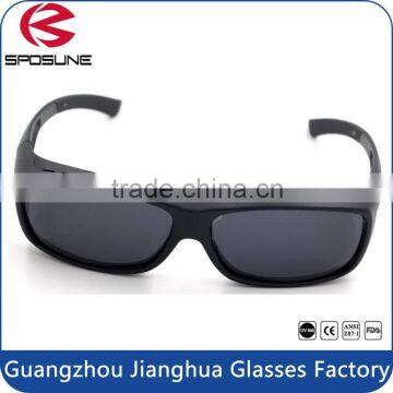 Black stylish eye protective glasses big over sunglasses for myopia cycling motorcycle driving travelling