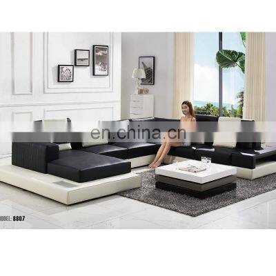 On Sales Fancy New Model 4 Seater Genuine Leather Sofa Set for  Living Room Furniture