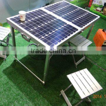 Integrated Type Energy Saving 500w Portable Mini Solar Light Kits LCD Display and DC/AC Output photo-4