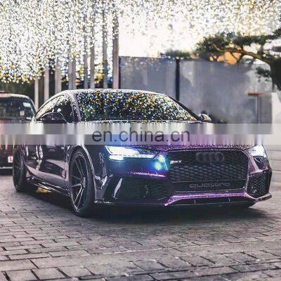 Body kit for Audi A7 S7 C7 C7.5 C7PA 2016-2018 year upgrade to RS7 performance front bumper assembly and rear diffuser