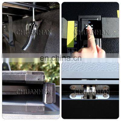 Pickup Hard Folding Bed Cover Aluminum Tri Fold Tonneau Cover For Dodge Ram1500 2500 3500