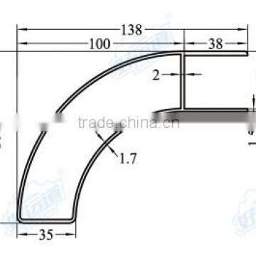 08415 Truck Body Channel Floor / Refrigerated Truck Body Flooring / Aluminum Truck Floor photo-2