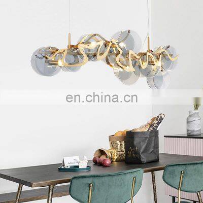 Modern Style LED Pendant Light Luxury Simple Creative Bedroom Dining Room Glass Chandelier For Indoor photo-2