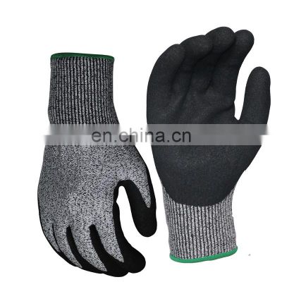 HPPE Safety Anti Cut Tactical Cut Resistance Gloves Cut Resistant Gloves Level 5 Protection