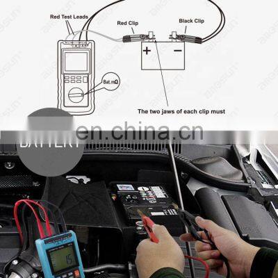 All-sun EM132 Automotive Multimeter Digital Auto Diagnosis Tacho Meter AC DC Amp Volt Ohm Temp Battery Tester Engine RPM photo-4