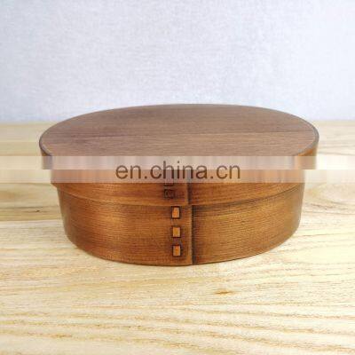 Xiangteng Simple Style Custom Logo Zero Waste Degradable Outdoor Picnic Travel Portable Wood Bento Lunch Box